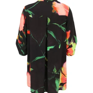 Blouse Dorisstreich zwart rose multicolor 295242
