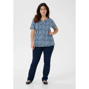 Blouse Kaffe Curve zwart blauw 10582230