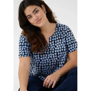 Blouse Kaffe Curve zwart blauw 10582230