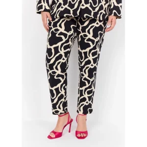 Broek Wasabi zwart creme Vilja 2 W20309