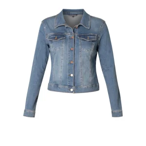 Jas Base Level Curvy jeans mid bleu Yamila 7000067