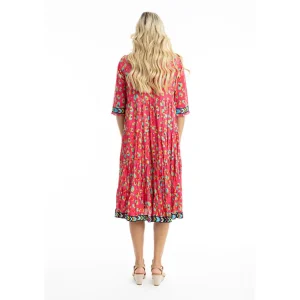 Kleed Orientique rose multicolor 30031