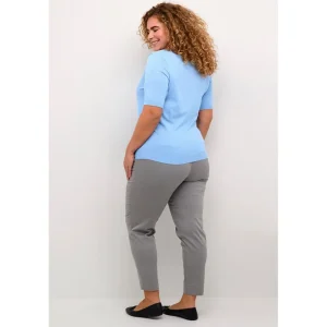 Shirt Kaffe Curve licht blauw 10582490
