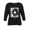 Shirt Via Appia Due 3/4 mouw zwart print 2511444